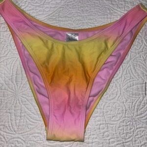 Pink and Yellow Ombre Bikini Bottom